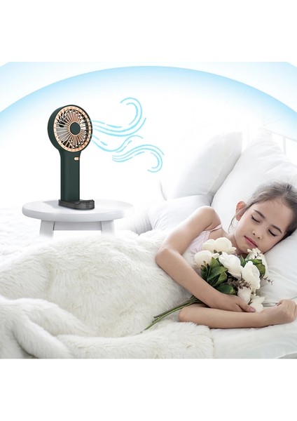 Taşınabilir Fanlar USB Şarj Edilebilir Açık Küçük Fan Mini Hava Soğutucu Ventilador Ev Elektrikli Ev Aletleri-Yeşil (Yurt Dışından) modelleri