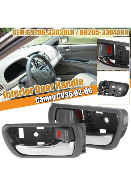 Adet Iç Iç Iç Kapı Kolu Krom CV36 2002-2006 69206-33030LH 69205-33040RH ile Uyumlu (Yurt Dışından)