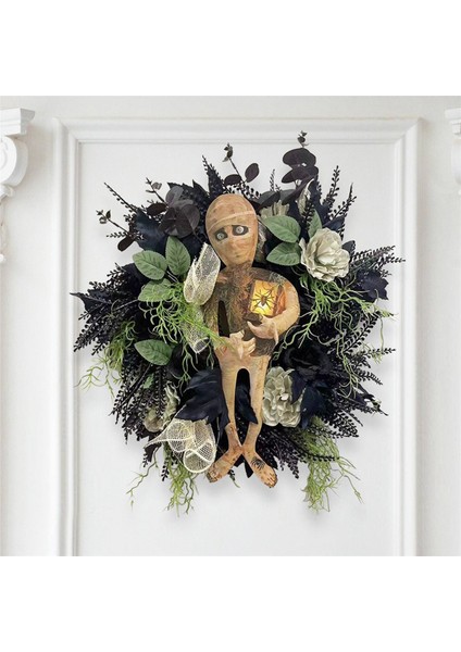 Cadılar Bayramı Mumya Çelenk Kapalı Açık Korku Duvar Asılı Ön Kapı Hoş Geldin Yazısı Sundurma Süslemeleri Ev Cadılar Bayramı Için (Yurt Dışından) fiyatları