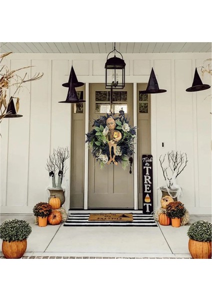 Cadılar Bayramı Mumya Çelenk Kapalı Açık Korku Duvar Asılı Ön Kapı Hoş Geldin Yazısı Sundurma Süslemeleri Ev Cadılar Bayramı Için (Yurt Dışından) fırsatları