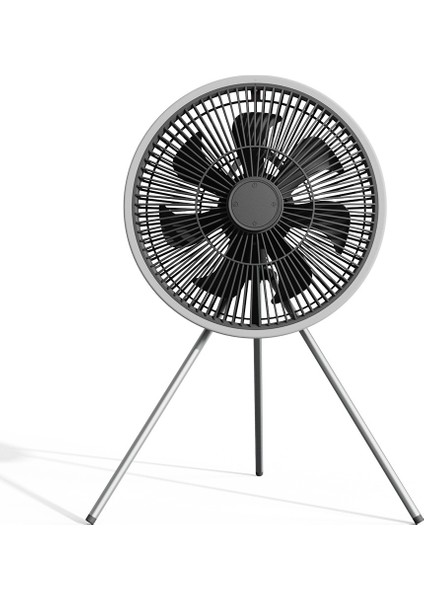 Taşınabilir Fan Şarj Edilebilir Akülü Açık Kamp Ev Çadır Seyahat Gri Için Işık ve Kanca ile (Yurt Dışından) fırsatları