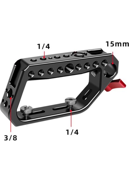 Soğuk Ayakkabı Montajlı Kamera Üst Kolu Kavrama 1/4 3/8 Peynir Delikleri 15MM Ray Çubuk Kelepçesi ile Uyumlu Dslr Kamera Aksesuarları (Yurt Dışından) fırsatları