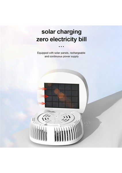 Açık Kamp Fanı Güneş Kablosuz Taşınabilir Masaüstü Elektrikli Uzaktan Kumanda ile 3 Hız Ventilador (Yurt Dışından)