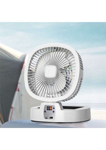 Açık Kamp Fanı Güneş Kablosuz Taşınabilir Masaüstü Elektrikli Uzaktan Kumanda ile 3 Hız Ventilador (Yurt Dışından) fiyatları