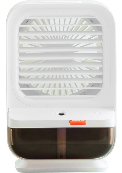 USB Taşınabilir Hava Soğutucu Fan Kremi Hafif Masaüstü Ofis Yatak Odası Için Soğutma Nemlendirici Arıtma (Beyaz) (Yurt Dışından)
