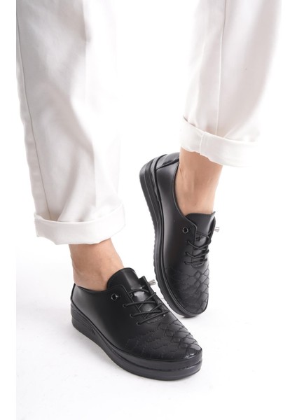 Kadın Bağcıklı Comfort Ayakkabı Önü Işlemeli Düz Taban Kadın Günlük Ayakkabı fiyatları