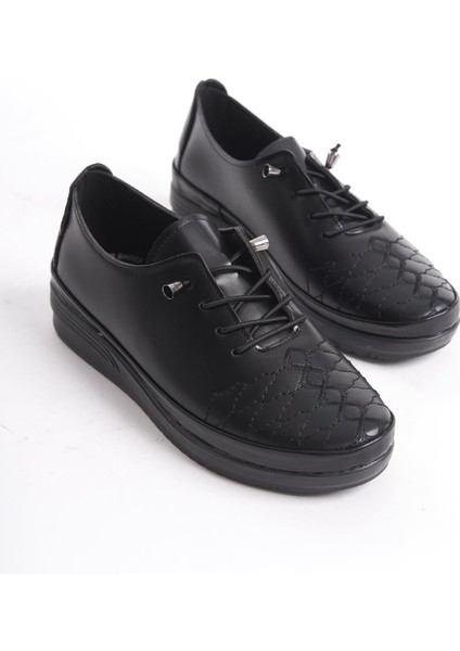 Kadın Bağcıklı Comfort Ayakkabı Önü Işlemeli Düz Taban Kadın Günlük Ayakkabı fırsatları