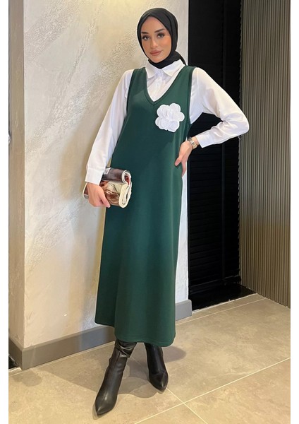 Kadın Tesettür Gömlek Jile Kombin Elbise
