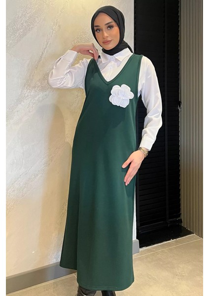 Kadın Tesettür Gömlek Jile Kombin Elbise