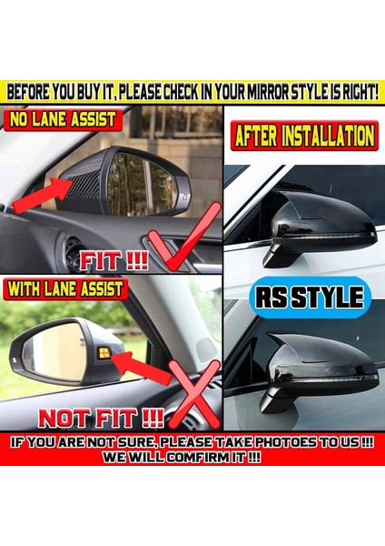 2 Adet A4 Ayna Kapağı Eklenti Araba Dikiz Dikiz Yan Ayna Kapağı Kapağı ile Uyumlu A4 S4 Rs4 A5 S5 Rs5 2017-2021 Siyah (Yurt Dışından) fırsatları