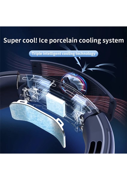Taşınabilir Boyun Fan Elektrikli Kablosuz Fan Şarj Edilebilir Mini Ventilador Açık Hava Sporları Için Soğutma USB Bladeless Fanlar (Yurt Dışından)