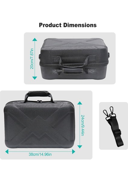 Sert Eva Taşıma Çantası Seyahat Denetleyicisi Saklama Çantası Darbeye Dayanıklı Koruyucu Kılıf Omuz Askılı Slim ile Uyumlu (Yurt Dışından) modelleri