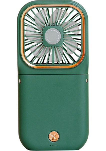 Açık Katlanır Fan Mini Taşınabilir Boyun Şarj Hazinesi Ikisi Bir Arada El Küçük Elektrikli Hediye (Yurt Dışından)