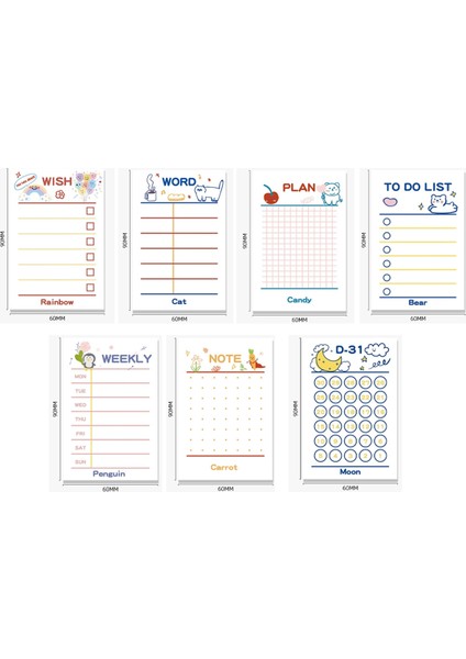 14 Paket Yapılacaklar Listesi Not Defteri Sevimli 9x6 Yapılacaklar Listesi Planlayıcısı Yapışkan Notlar Günlük Iş Planlayıcısı Için Yapışkan Notlar, 600 Sayfa (Yurt Dışından)