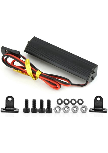 Rc Araba Tavan Lambası 9/18/25 LED Işık Çubuğu 1/10 Rc Paletli Trx4 Eksenel SCX10 90046 SCX24 Wrangler D90 Gövde, 146MM (Yurt Dışından)