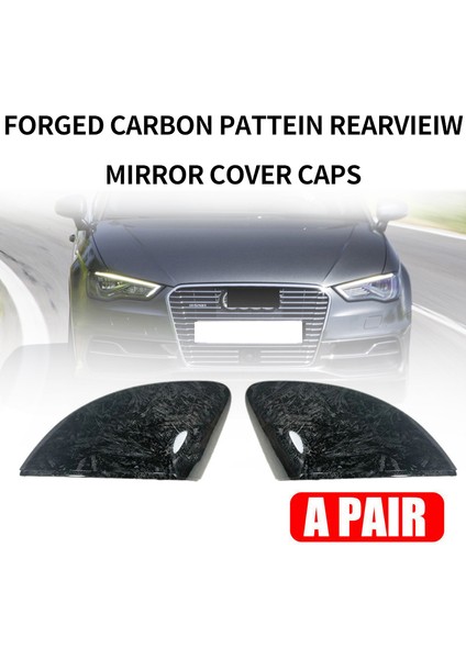 Araba Karbon Desenli Yan Kanat Ayna Kapağı ile Uyumlu - A3 S3 8V 2015-2019 (Yurt Dışından) fiyatları