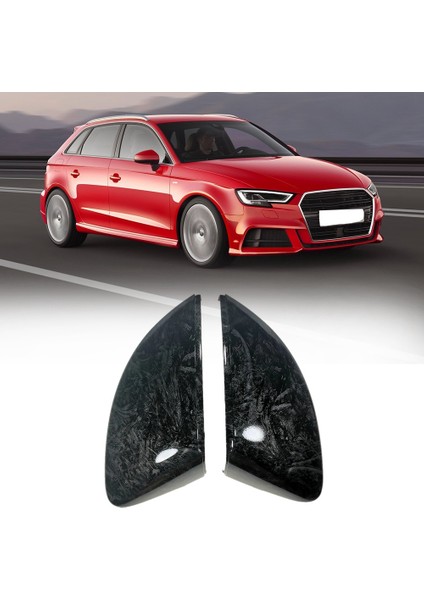 Araba Karbon Desenli Yan Kanat Ayna Kapağı ile Uyumlu - A3 S3 8V 2015-2019 (Yurt Dışından) modelleri