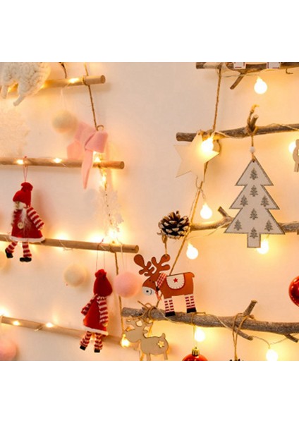 2x Dıy Ahşap Noel Ağacı Ahşap Duvar Asılı Noel Ağacı Yeni Yıl Dekorasyon Ev Süsler Beyaz (Yurt Dışından) indirimleri