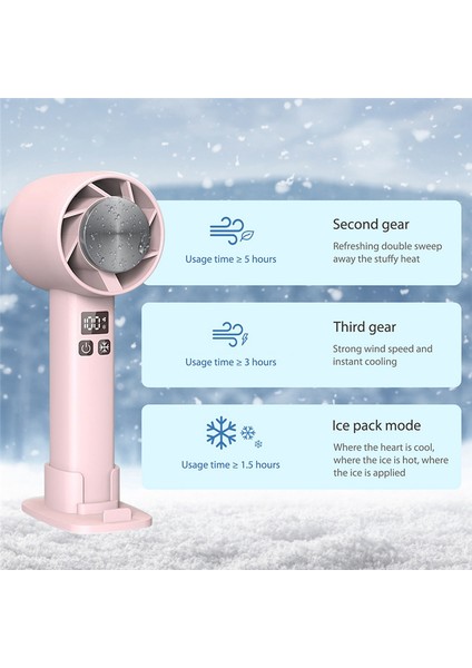 Mini El Fan Yarı Iletken Soğutma 1800 Mah Taşınabilir USB Hava Soğutma Açık Ev Için Telefon Standı Ile-A (Yurt Dışından) indirimleri