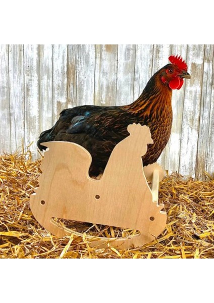 Katı Güçlü Doğal Ahşap Salıncak Merdiveni Levrek Oyuncak Horozlar ile Uyumlu Civciv Chooks Doğal Ahşap Tavuk Rocker (Yurt Dışından) modelleri