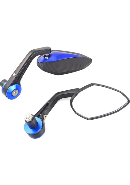 1 Çift Motosiklet Gidonu Ayna 22MM Bar Sonu Geri Vites Aynaları Yansıtıcı Aynalar C ile Uyumlu (Yurt Dışından)
