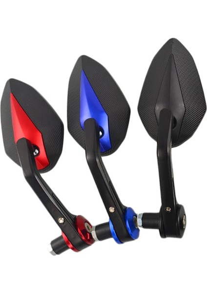 1 Çift Motosiklet Gidonu Ayna 22MM Bar Sonu Geri Vites Aynaları Yansıtıcı Aynalar C ile Uyumlu (Yurt Dışından)