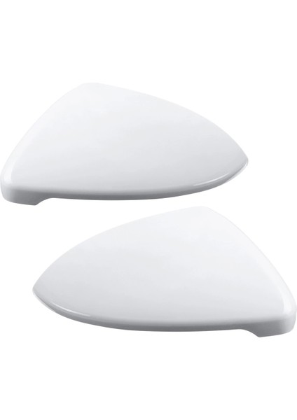 2x Uyumlu - Golf 7 Mk7 - 2014 2015 2016 17 2018 Ön Beyaz Dikiz Yan Kanat Ayna Kapağı Kapağı 5G0857538E (Yurt Dışından)