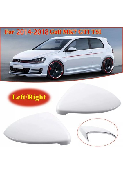 2x Uyumlu - Golf 7 Mk7 - 2014 2015 2016 17 2018 Ön Beyaz Dikiz Yan Kanat Ayna Kapağı Kapağı 5G0857538E (Yurt Dışından) fiyatları