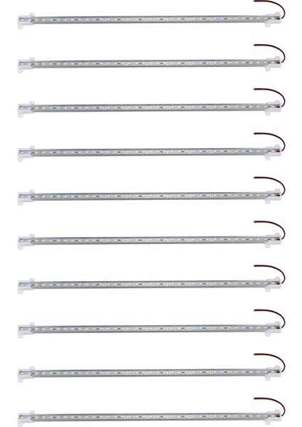 10X 50CM 12V 36 LED 5630 Smd Sert Şerit Bar Işığı Alüminyum Sert Beyaz (Yurt Dışından)