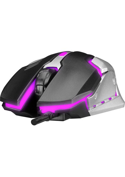 SM-G72 USB Siyah/gümüş Işıklı Gamıng Mouse modelleri