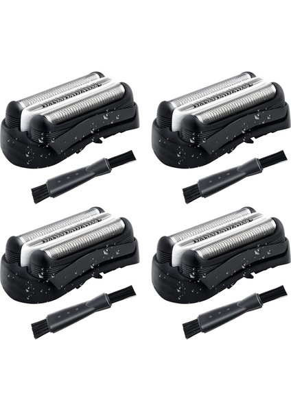 4x 32B Tıraş Başlığı Değiştirme Braun 32B Serisi 3 301S 310S 320S 330S 340S 360S 380S 3000S 3020S 3040S 3080S (Yurt Dışından)