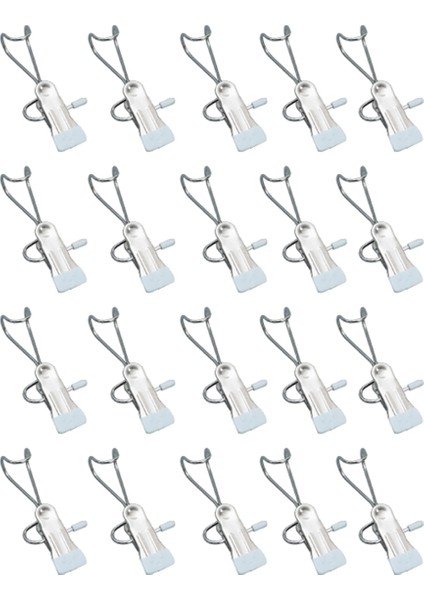 20 Adet Anti Pas Klip Uzay Depolama Asılı Seyahat Kancası, 360 ° Dönen Askı Klipleri Havlu Klipleri Çizme Askısı (Yurt Dışından)