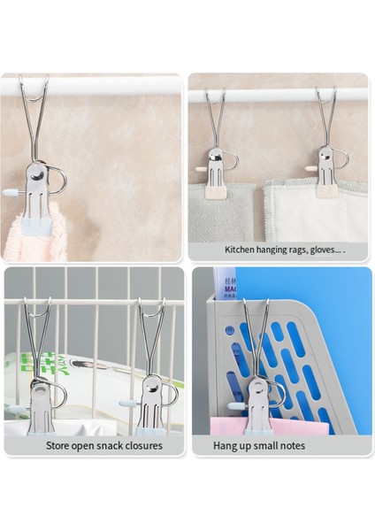 20 Adet Anti Pas Klip Uzay Depolama Asılı Seyahat Kancası, 360 ° Dönen Askı Klipleri Havlu Klipleri Çizme Askısı (Yurt Dışından) indirimleri