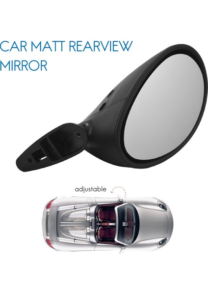 Klasik Retro Kapı Kanat Yan Ayna Araba Mat Dikiz Aynası Tarzı Araba Aksesuarları Siyah L + R Beyaz Ayna (Yurt Dışından) indirimleri