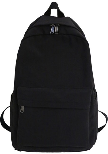 Kadın Su Geçirmez Sırt Çantası Bayan Omuz Çantası Moda Okul Çantası Kız Çocuk Sırt Çantası Seyahat Okul Çantası Siyah (Yurt Dışından)