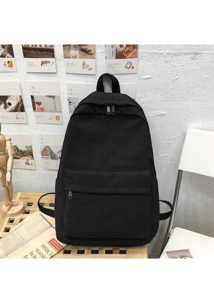 Kadın Su Geçirmez Sırt Çantası Bayan Omuz Çantası Moda Okul Çantası Kız Çocuk Sırt Çantası Seyahat Okul Çantası Siyah (Yurt Dışından) modelleri