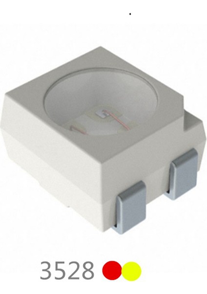 300 Adet 3528 Amber + Sarı Plcc-4 Ters Kutup, 617NM + 587NM, 50MA 2V 0.1W Bicolor Smd LED Lambalar Işık Boncukları LAYT67B (Yurt Dışından) fırsatları