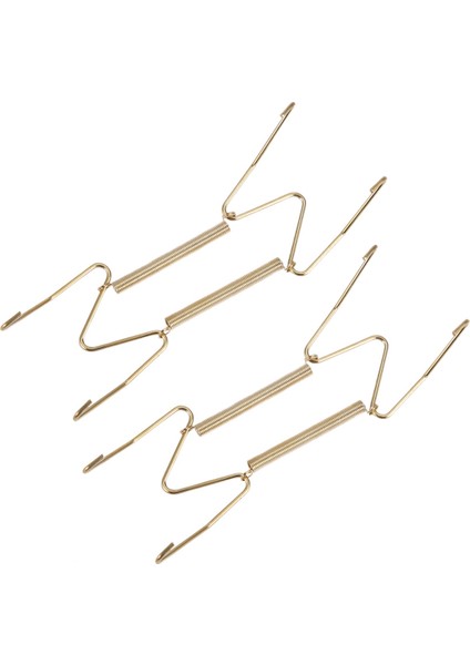 48 Parça 6 Inç Görünmez Plaka Askıları Duvar Plaka Askıları 54 Parça Duvar Kancalı Pirinç Tel Plaka Tutucular (Yurt Dışından)