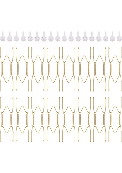 48 Parça 6 Inç Görünmez Plaka Askıları Duvar Plaka Askıları 54 Parça Duvar Kancalı Pirinç Tel Plaka Tutucular (Yurt Dışından) fiyatları