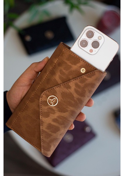 Envelope Telefon ve Bozuk Para Bölmeli Zarf Model Kadın Cüzdan