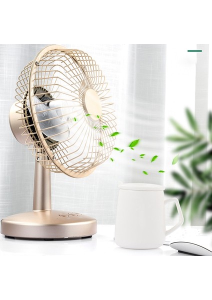 USB Şarj Iki Hız Ayarlanabilir Elektrikli Fan Masaüstü Mini Öğrenci Yurdu Ev Fanı, D (Yurt Dışından) modelleri