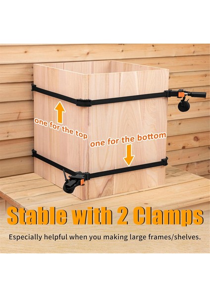 Ağaç Işleme Için 2 Paket Askı Kelepçesi, Hızlı Serbest Bırakılan Bant Kelepçeleri, Kemer Kelepçeleri, Ayarlanabilir Resim Çerçevesi Kelepçe Aracı (Yurt Dışından) indirimleri