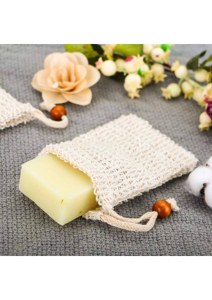 Duş Banyo Sisal Sabun Torbası Doğal Sisal Sabun Torbası Peeling Sabun Tasarrufu Kese Tutucu 40 Adet (Yurt Dışından)