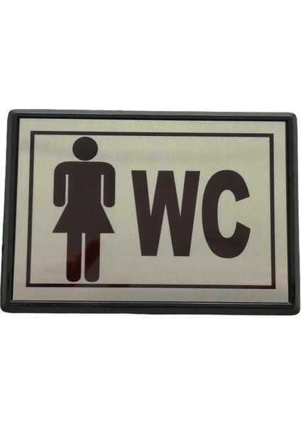 Yönlendirme Büyük Wc Bayan 13X8,5 cm