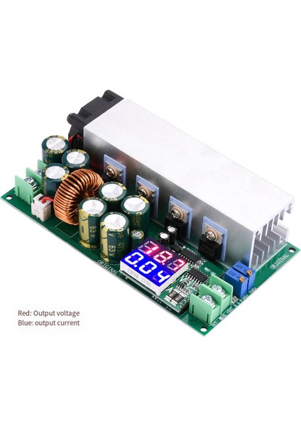 DC12-80V 20A Adım Aşağı Güç Modülü Akım Sabit Gerilim Gerilim Akım Göstergesi 600W Buck Dönüştürücü Modülü (Yurt Dışından)