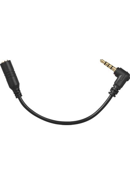 Adet 3.5mm 3 Kutuplu Dişi 4 Kutuplu Trrs Erkek 90 Derece Sağ Açılı Mikrofon Adaptör Kablosu (Yurt Dışından)