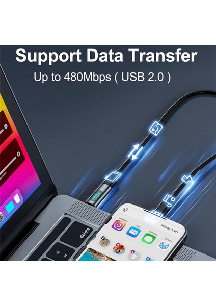 2 Adet USB C Adaptörü LED Ekran Pd 100W Erkek Kadın Hızlı Güç Ölçer Test Cihazı, Usb-C Şarj Cihazı Monitör Genişletici Adaptör (Yurt Dışından)