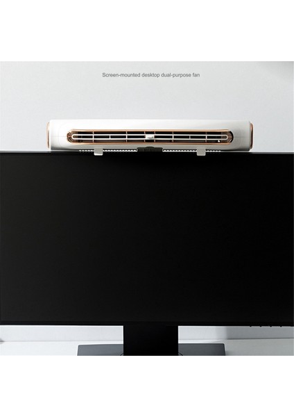 Bladeless Monitör Ekranı Fanı Hava Soğutucu USB Şarj Edilebilir Taşınabilir Fanlar B (Yurt Dışından)
