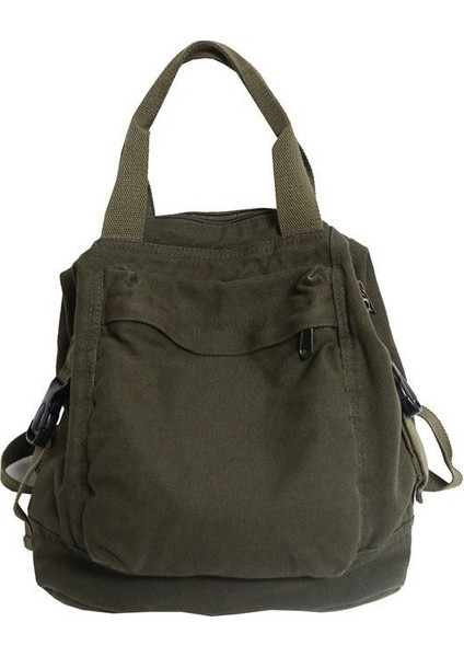 Shun Shop Saf Renk Retro Naylon Kumaş Omuz Çantası Kadın Japonca Basit Büyük Kapasiteli Ortaokul Öğrenci Schoolbag Kolej Öğrenci Sırt Çantası (Yurt Dışından) fiyatları