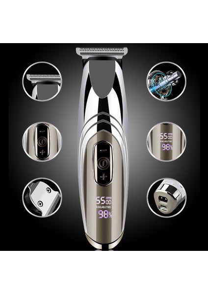 Ab Tak Vintage Gravür Yağı Kafa Elektrikli Saç Kesme Makinesi, Çocuk Şarj Edilebilir Saç Klipsi, Sakal Kesici, LCD USB Şarj Edilebilir Saç Kesme Makinesi (Yurt Dışından) indirimleri